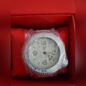Swiss Legend Neptune Watch, White Silicone Band